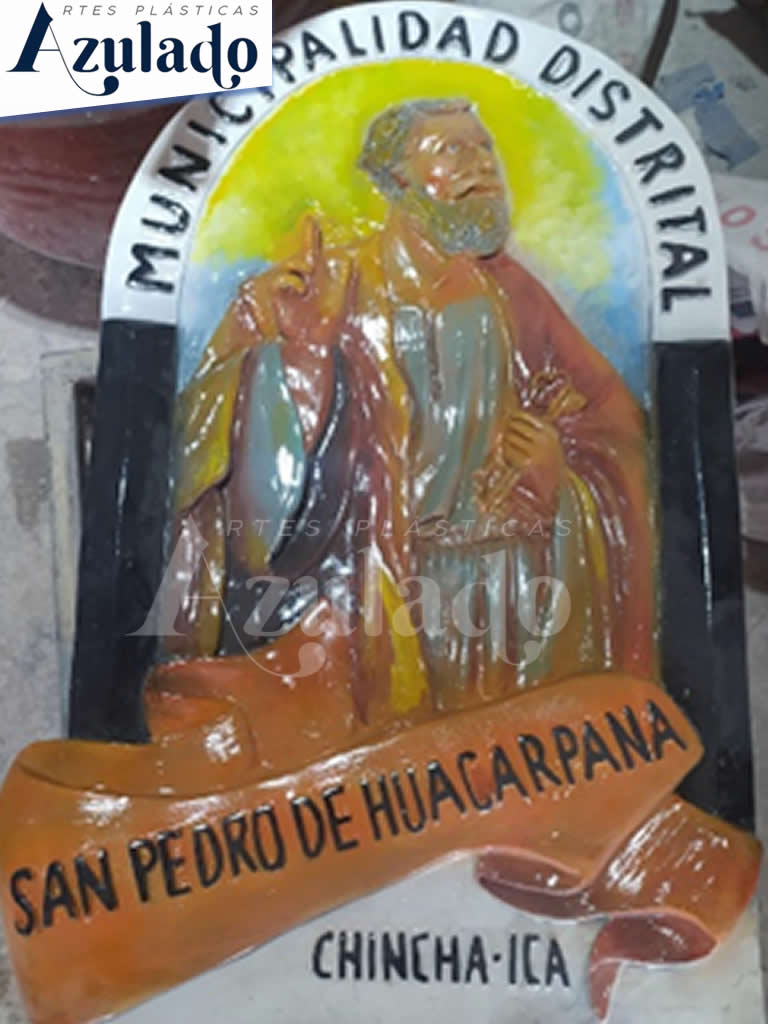 elaboracion de escudos en resina